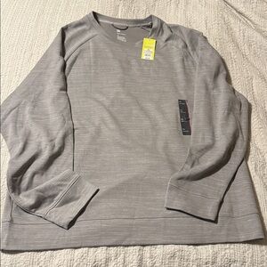 All In Motion Men's Ponte Crew Neck Pullover Light Gray Size XXL